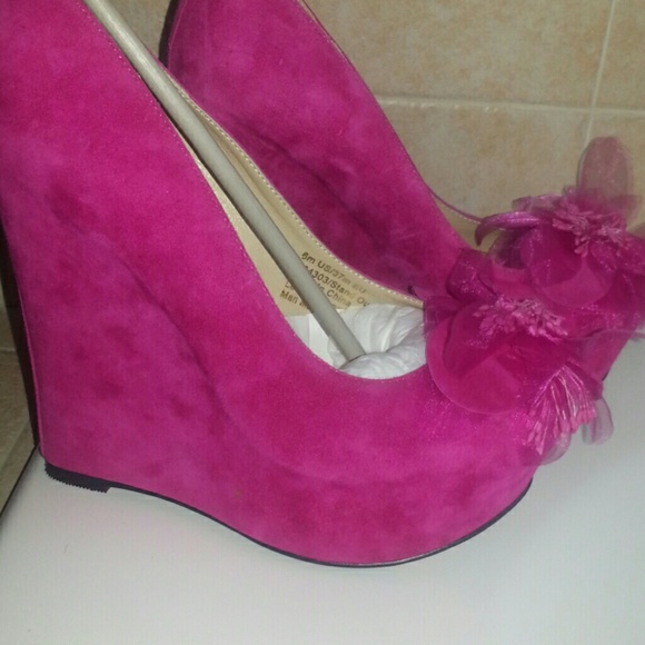 Luichiny fuchsia wedge shoe - Picture 3 of 3
