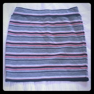 Forever 21 striped high waist mini - skirt