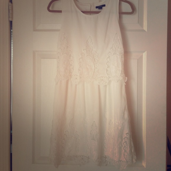 White lace dress