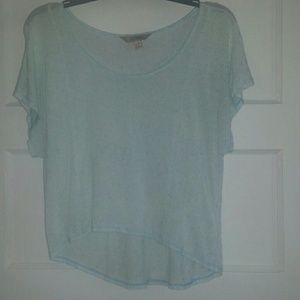 Baby blue high/low shirt sz:small