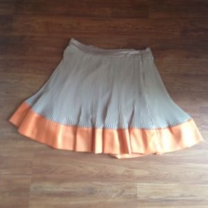 Chiffon and silk skirt