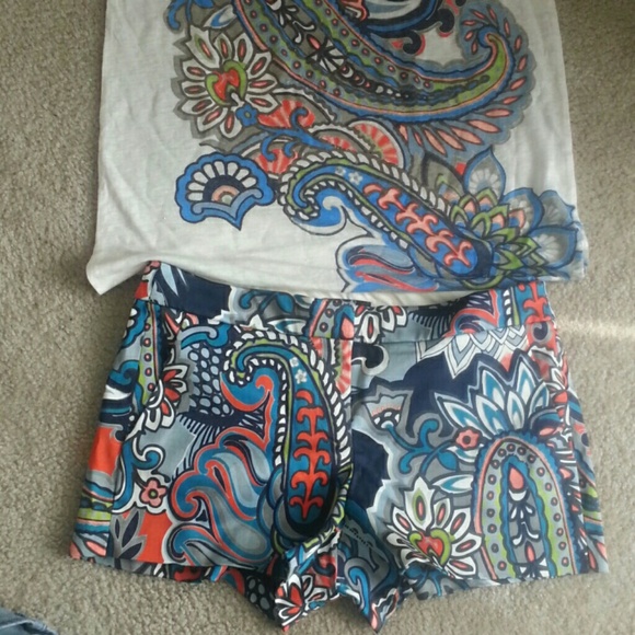 J crew chino short and shirt - Picture 1 of 4