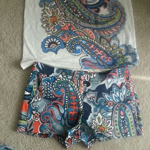 J crew chino short and shirt