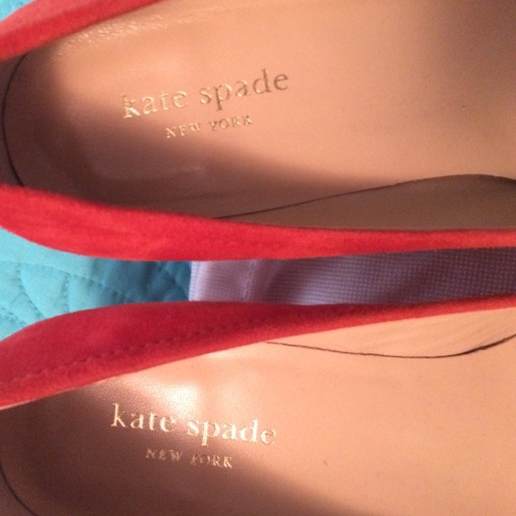 Coral Kate Spade wedges - Picture 2 of 4