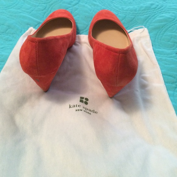 Coral Kate Spade wedges - Picture 3 of 4
