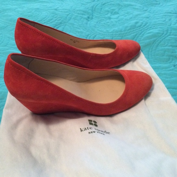 Coral Kate Spade wedges - Picture 4 of 4