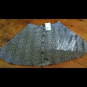 Button up A-line daisy skirt