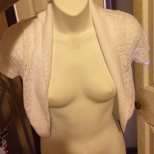 Crochet cardigan white