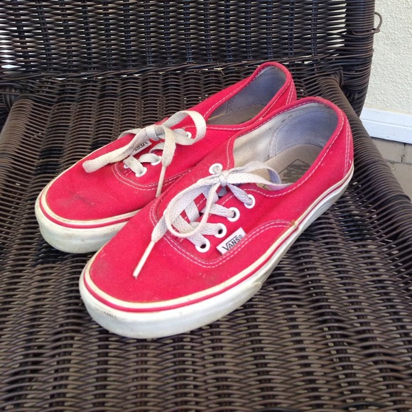 Authentic Red Vans