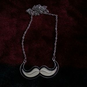 Mustache necklace