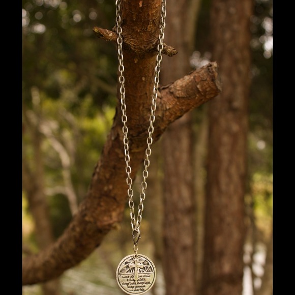 Cross Pendant Necklace With Engraved Verse