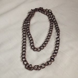 Bronze chain necklace