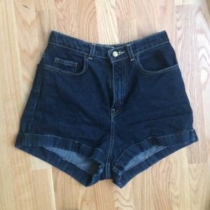American Apparel High Waisted Jean shorts