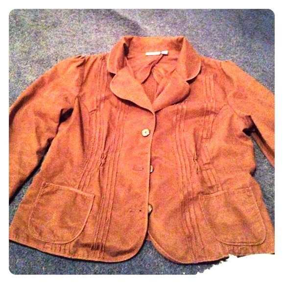 Brown suit jacket