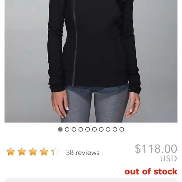 Lululemon Bhakti jacket black size 6 sold!!!!! - Picture 2 of 4