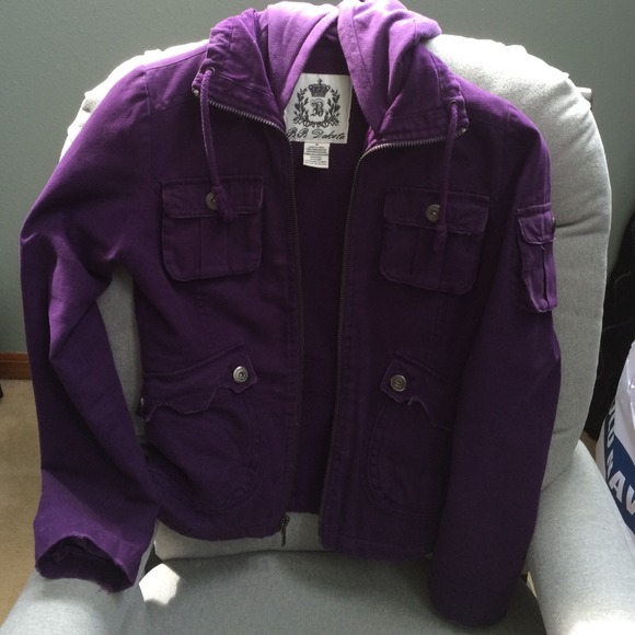Purple Hooded Jacket