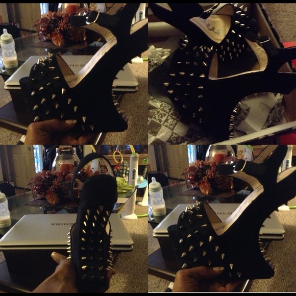 Black Studded Shoes