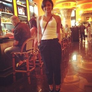 Black Capri cut dress pants