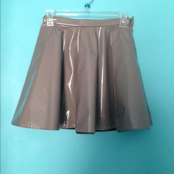 Nude Color Skater Skirt