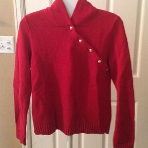 Red Lauren sweater