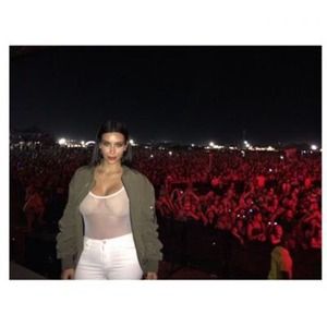 Kim Kardashian American Apparel mesh bodysuit