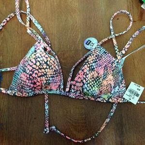 VS Pink cutout bikini top