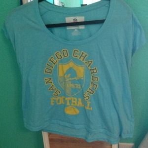 San Diego Chargers crop top