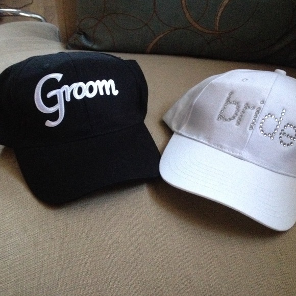 Bride and groom hats