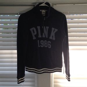 Half Zip PINK collared sweatshirt