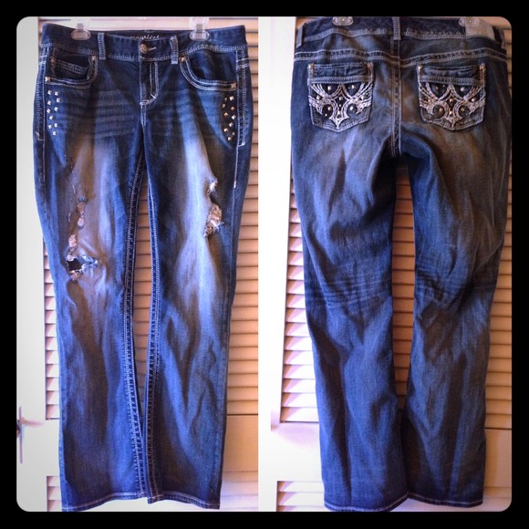 Maurices Premium Jeans 13/14 reg Stud Pkt boot leg