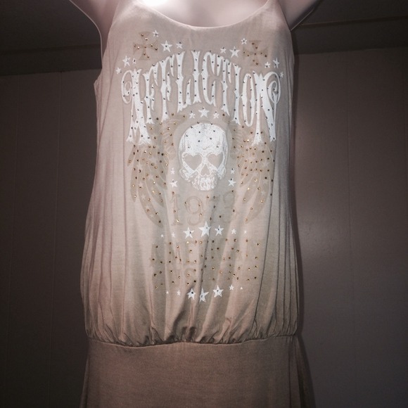 Ombré affliction dress