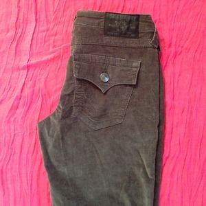 Grey Corduroy Jeggings