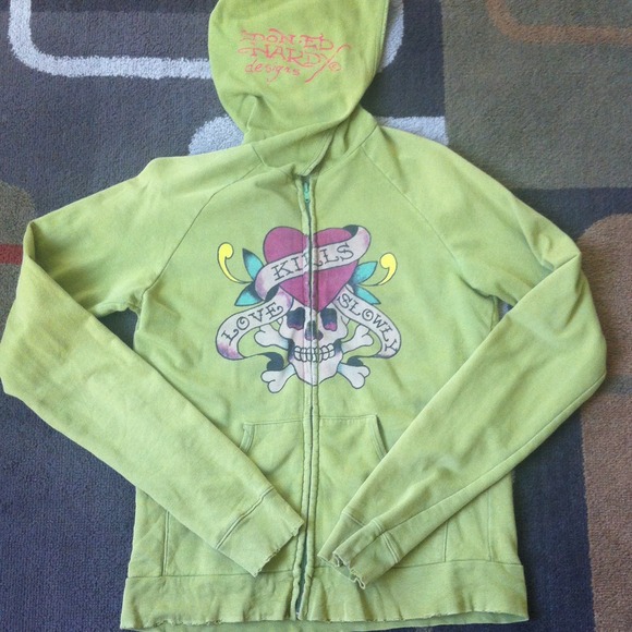 Ed Hardy Love Kills Slowly hooded zip up