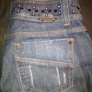 Vigoss bootleg studded jeans