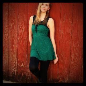 Kelly Green Lace Party Dress