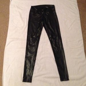 Bebe faux leather leggings size small