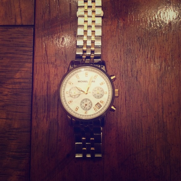 Michael Kors "The Ritz" gold and silver watch