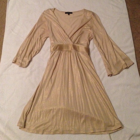 Gold dress