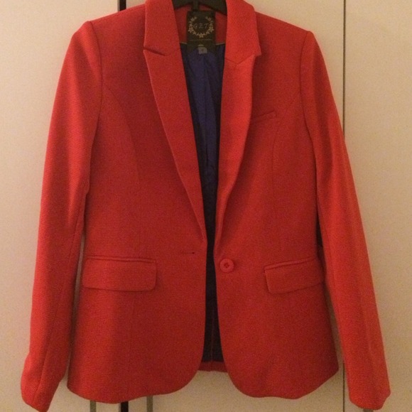 Orange blazer
