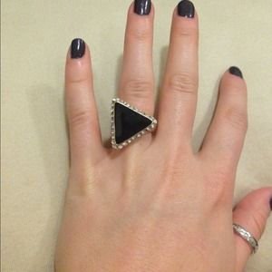 Black gold diamond ring!