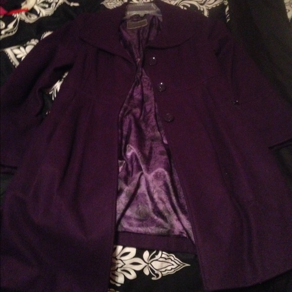 guess purple jacket