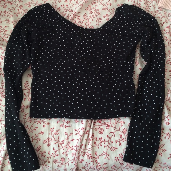 American eagle long sleeve crop top