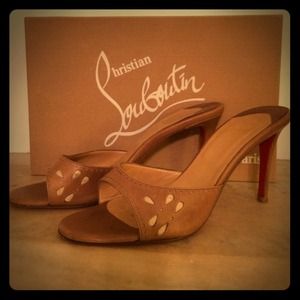 Christian Louboutin brown miles, Size 8.