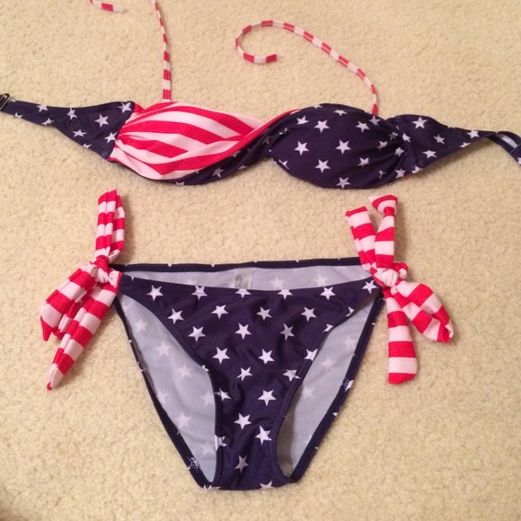 July 4th flag bathing suit