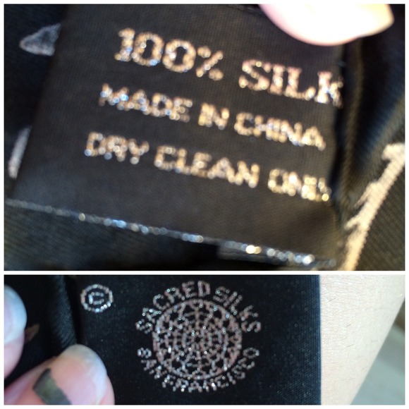 Silk dove scarf - Picture 4 of 4