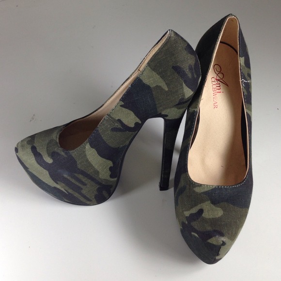 Camo Platform Heels