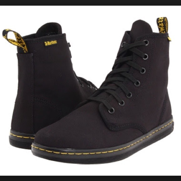 Shoreditch Doc Martens; black canvas