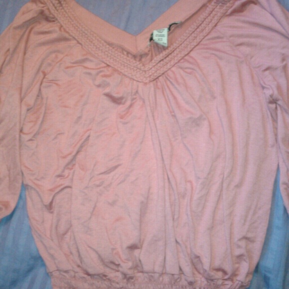 Super cute Boho chic dusty rose color shirt