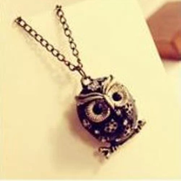 Owl long necklace