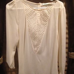 ❌SOLD❌ivory chiffon top
